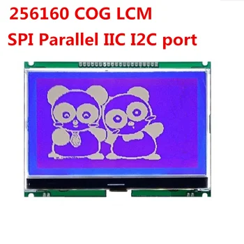 SPI 5 colių LCD LCM Modulis KD 256x160 ST75256 serijos, Lygiagrečių IIC I2C 20 pin ekranu skydelis baltas mėlynos spalvos apšvietimas