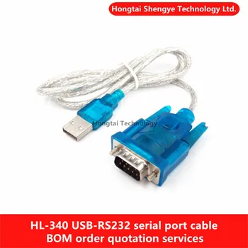 HL-340 USB į RS232 Konversijos Kabelis Serial Port COM 9-pin Male Parama 