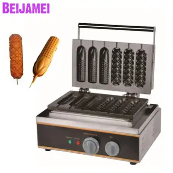 BEIJAMEI Didmeninės prekybos Produktus prancūzijos Kukurūzų Hot Dog Grilis Mašina Komercinių Elektros Lolly Pliurpalas Kukurūzų Maker Mašina