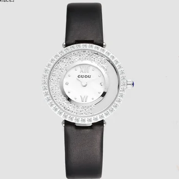 Mados TOP Prabangus Diamond Lady Plonas Atveju Išskirtinį kalnų krištolas Laikrodžiai Moterų Laikrodis Montre Femme Reloj Mujer Relogio Feminino