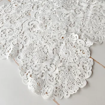 2VNT Nėriniai, siuvinėta staltiesė turas siuvinėjimo kilimėlis balto minimalistinio stiliaus stalo kilimėlis minkštas izoliacija kilimėlis gėlių raštas lentelė