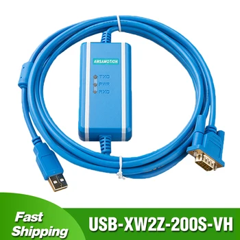 USB-XW2Z-200S-VH dėl Omron CQM1H CPM2C COM1/CM2A/CS Serijos PLC Programavimo Kabelis USB Į RS232 Duomenų Atsisiuntimo Linija