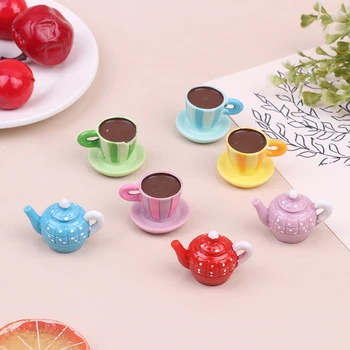 Lėlių Miniture Modeliavimas Popietės arbata Kavos Puodelio modelio Apdailos Žaislas