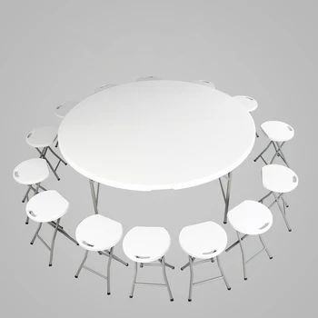 raundas nešiojamų plastiko valgomasis iškylą grilis, kempingas, sulankstomas stalo kėdės lauko lankstymo stalai ir kėdės renginių