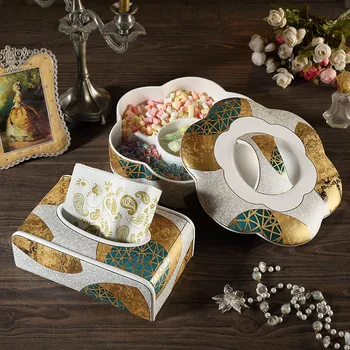 Audinių Langelį Keramikos Nuimamas Organizatorius Dėžutė Saldainių Dėžutė Sausų Vaisių Plokštė Svetainės Naudinga Housewear & Baldais Duona Formos
