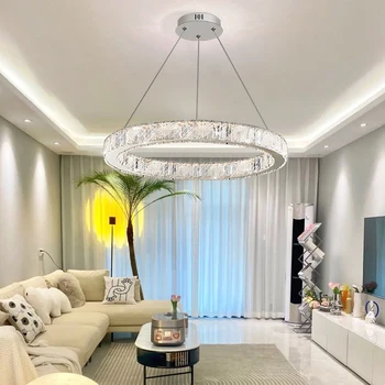 Klasikinis lubų liustra kambarį krištolo sietynas, miegamojo lubų šviesos valgomasis kristalų lempos virtuvės LED šviestuvo