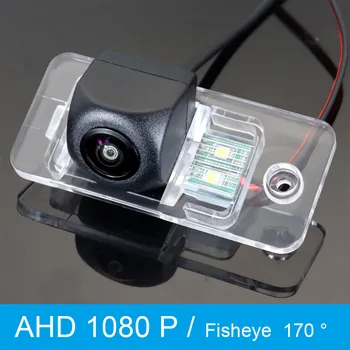 HAINAUT 1080P 170° FishEye Transporto priemonių Galinio vaizdo Kamera Audi A3 S3 A4 B5 8D S4 RS4 Q7 TDI HD Naktinio Matymo Atgal į viršų Atbulinės eigos Kamera