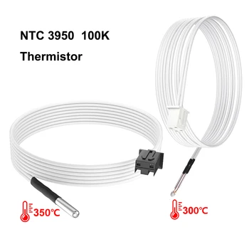 100K NTC 3950 Thermistor Su XH2.54-2P Terminalo Kabelis Aukštos Temperatūros Jutiklis Ekstruderiu 3D Spausdintuvo Dalys 100K Thermistor