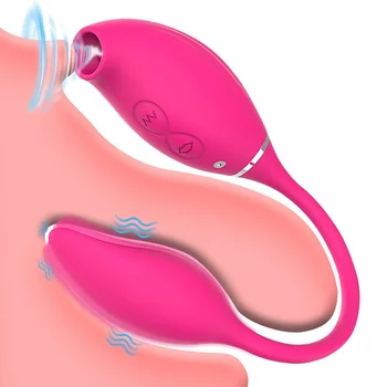 2 In 1 G-Spot Klitorio Čiulpti Vibratorius Su Vibruojančiu Kiaušiniu Klitorio Stimuliatorius Speneliai Clit Sucker Sekso Žaislai Moterims, Suaugusiems 18