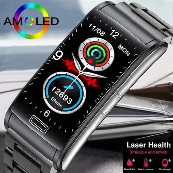 2023 Naujas Kraujo Gliukozės Smart Laikrodžiai Vyrams EKG+PPG Širdies ritmas, Kraujo Spaudimas Fitneso Apyrankę IP68 Vandeniui Smartwatch Moterims