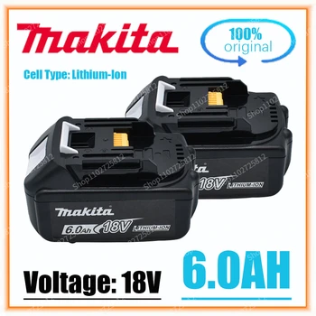 Makita Originalus Makita 18V 6000mAh Ličio jonų Baterija 18v gręžimo Pakeitimo Baterijas BL1860 BL1830 BL1850 BL1860B