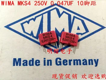 2020 karšto pardavimo 10vnt/20pcs vokietijos kondensatorius WIMA MKS4 250V 0.047 UF 250V 473 47NF P: 10mm Garso kondensatorius nemokamas pristatymas