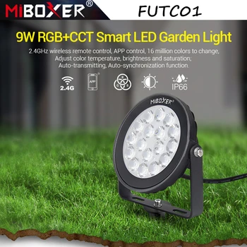 Miboxer FUTC01 9W RGB+BMT Smart LED Sodas Šviesos Vandeniui LED Lauko Lempa IP66 Pažangi Belaidžio ryšio Kontrolės Kraštovaizdžio Šviesos