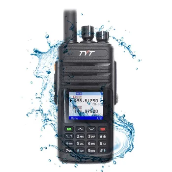 TYT TH-UV8200 IP67 atsparus Vandeniui 10W Didelės Galios Dual band 136-174&400-520mhz Walkie Talkie DTMF Analoginis Du Būdu Radijo
