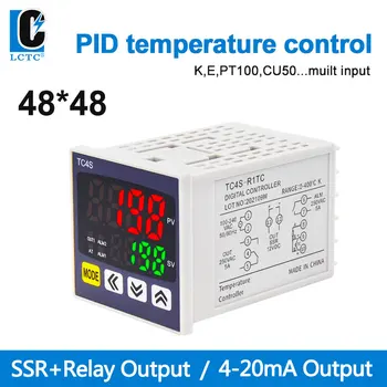 TC4S 48*48 Skaitmeninė Intelektinių Temperatūros Reguliatorius Metrų PID Reguliatorius K Tipo Įvesties SSR+RELĖ 4-20 ma Išėjimas