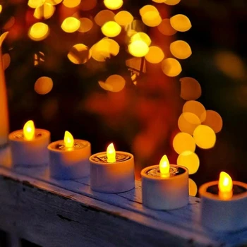 Saulės LED Žvakė, Lempa, Lauko Vandeniui Naktį Šviesos Balkonas Sodo Dekoro Sodo Žibintai Flameless Žvakė, Lempa Kelias Kapinės