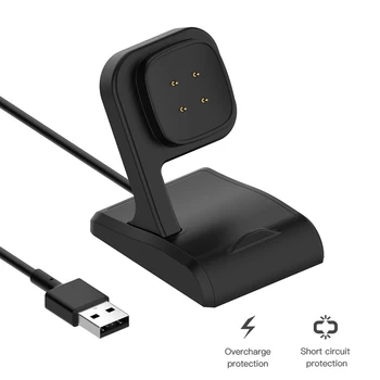 Smart Žiūrėti Pakeitimo Įkrovimo Kabelis USB Įkroviklio Fitbit Versa 3/Fitbit Prasme Krovimo Doko Stotis Žiūrėti Maitinimo Adapteris