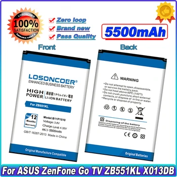 LOSONCOER 5500mAh B11P1510 / C11P1510 Baterija ASUS ZenFone Eiti TV ZB551KL X013DB Ličio-jonų polimerų baterija