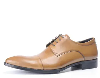 Naujas mados pažymėjo tne vyriški batai nėrinių high-top natūralios odos laisvalaikio bateliai verslo bateliai