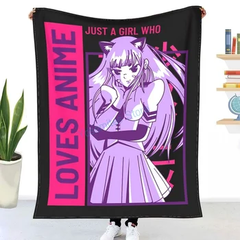 Tiesiog Mergina, Kurie Mėgsta Anime 399 Mesti Antklodė Žiemos flanelė lovatiesės, paklodės, antklodės, ant automobilių ir sofos, sofos apima