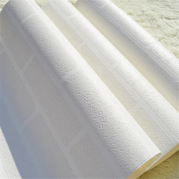 wellyu Storio vaiskiai balta įspausti trijų matmenų plytų modelis tapetai korėjos drabužių parduotuvė šešėlis plytų tapetai